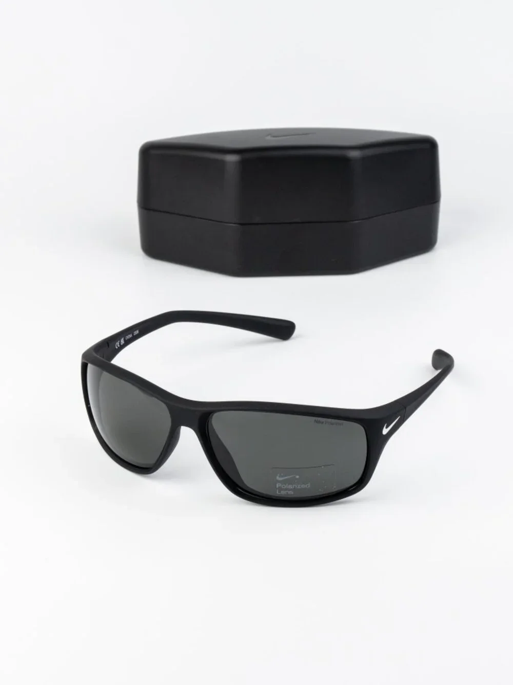 Nike Men Sunglasses Black Grey Polarized Wraparound ADRENALINE P FQ4604 095 NEW